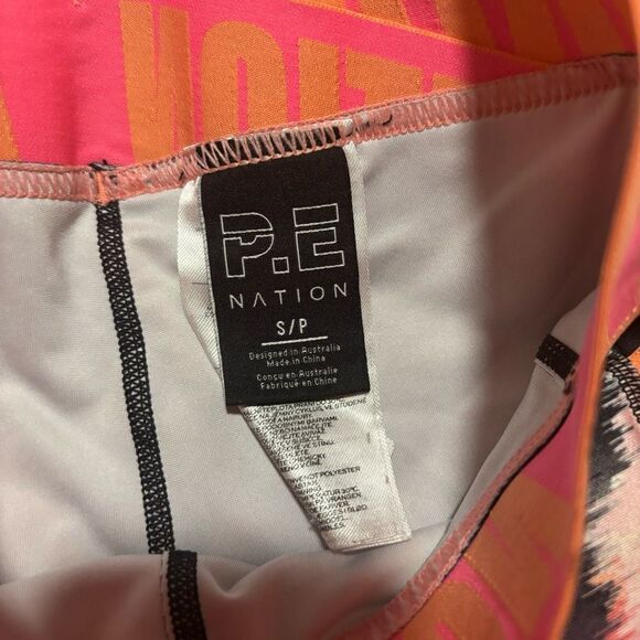 P.E NATION Fluid Short Biker High Rise in Print- Size Small - Picture 10 of 12
